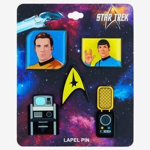 Star Trek Icons Enamel Pin Set